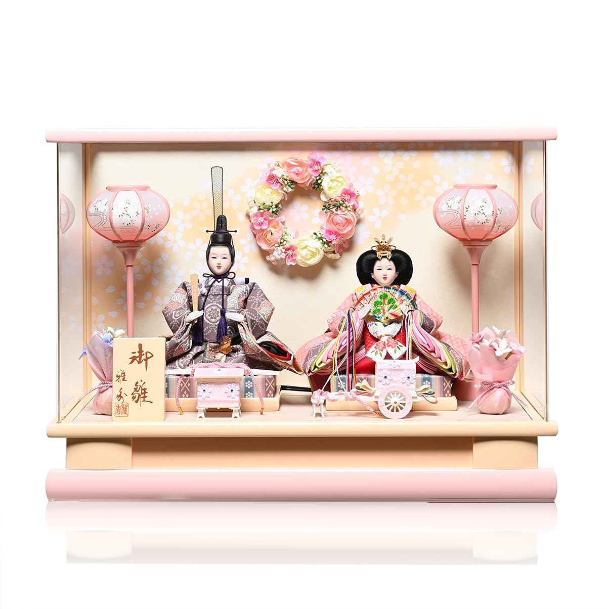 Amazon | 【白木雛ケース】 【雛ケース】雛ケース 芥子親王薄ピンク